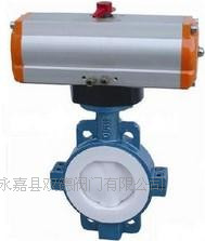 d671f4气动衬氟蝶阀