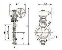 涡轮手动蝶阀